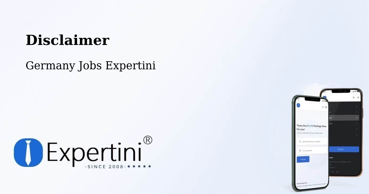 Disclaimer – Bühlertal - Germany Jobs Expertini